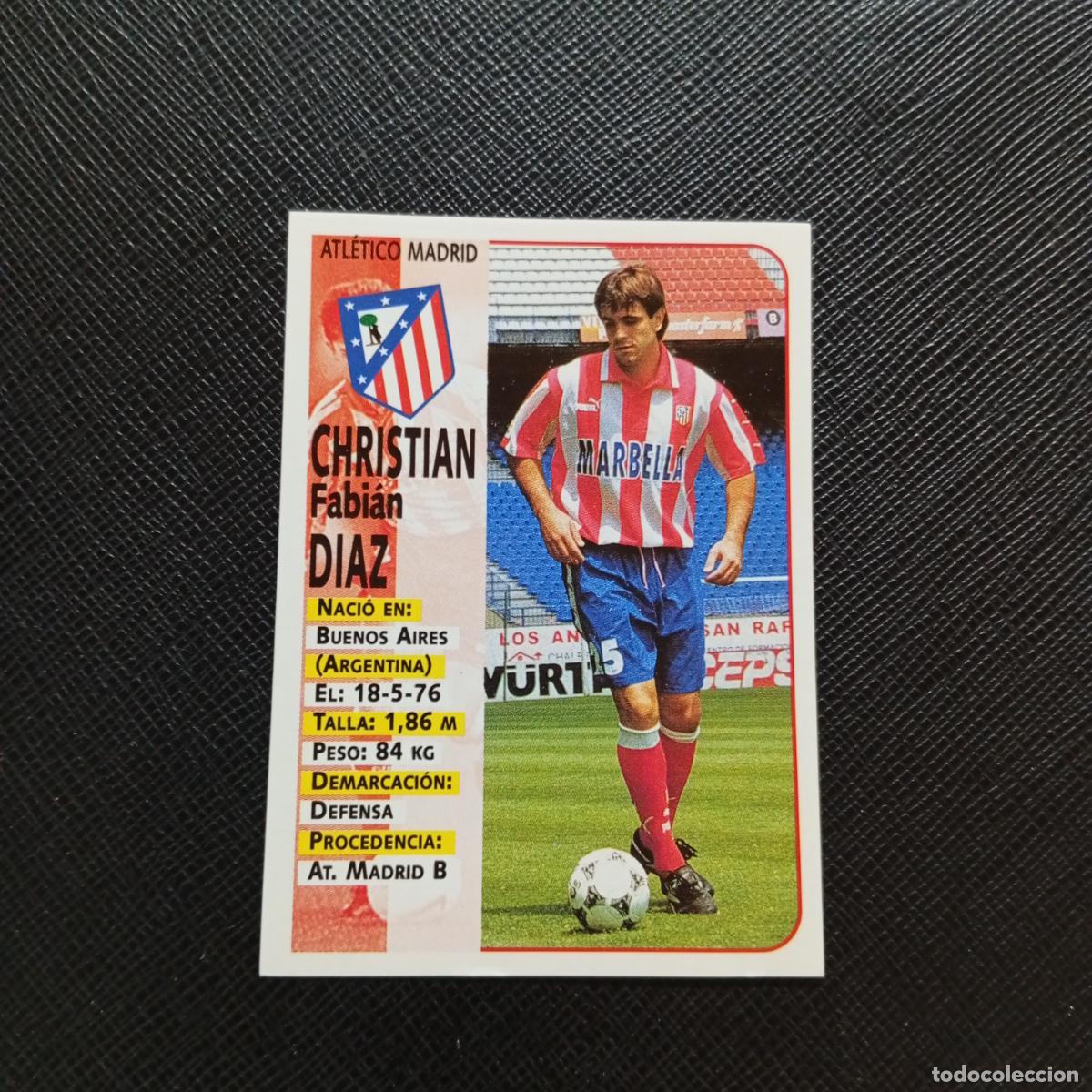Cromos de F&uacute;tbol: 394 CHRISTIAN DIAZ AT MADRID PANINI 1998 1999 FUTBOL 98 99 - SIN PEGAR - A115 PG397 ULTIMOS FICHAJES