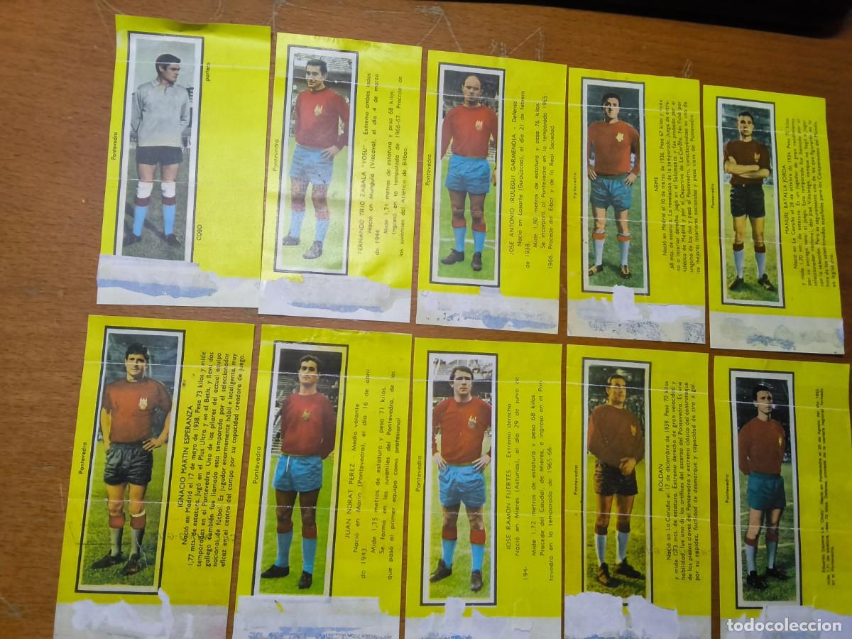 Cromos de F&uacute;tbol: 10 CROMOS CHICLES MAY PONTEVEDRA