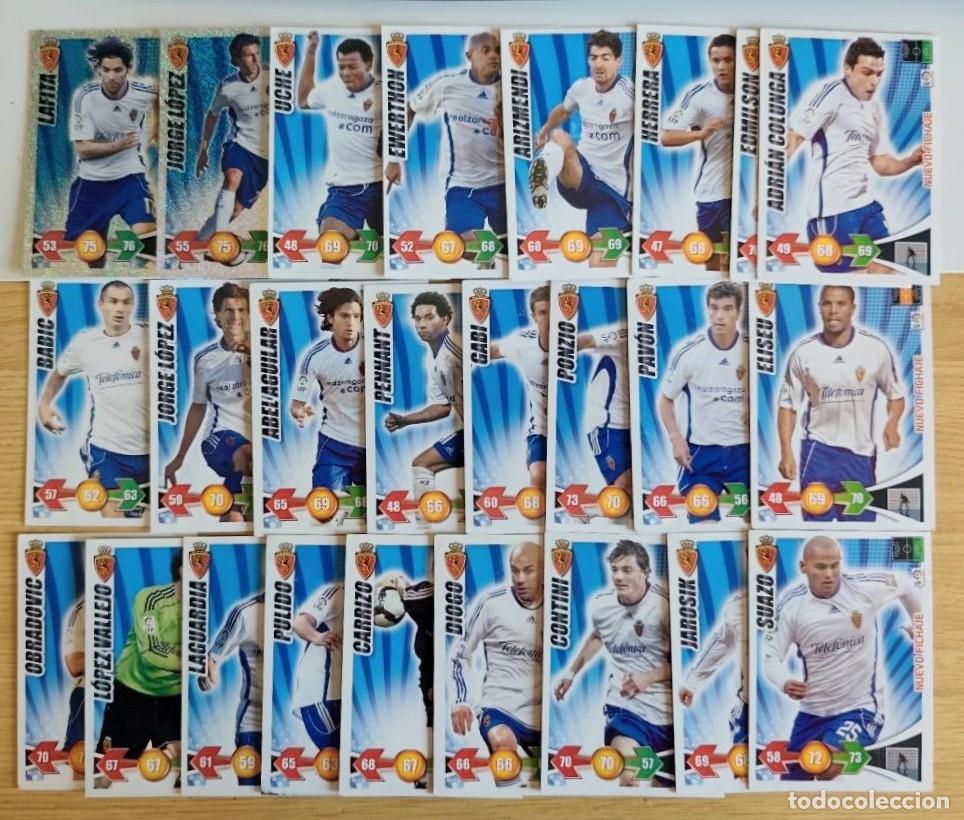 Fu&szlig;ball-Sticker: ADRENALYN 2009-10 REAL ZARAGOZA LOTE 25 CARDS 2009 2010