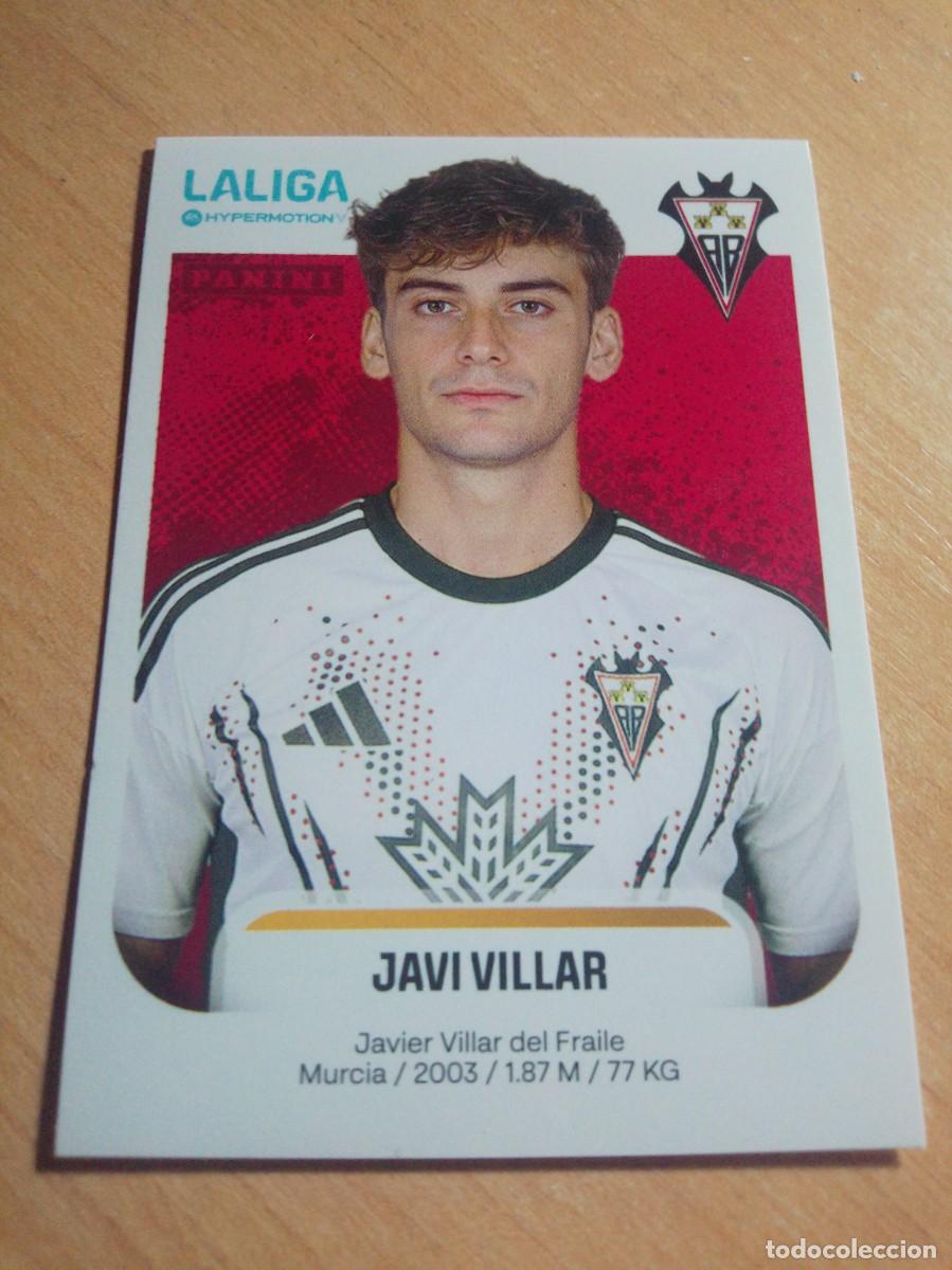 Cromos de F&uacute;tbol: 15 JAVI VILLAR DEL ALBACETE 2&ordf; DIVISION HYPERMOTION 25 26 PANINI 2025 2026 NUEVO