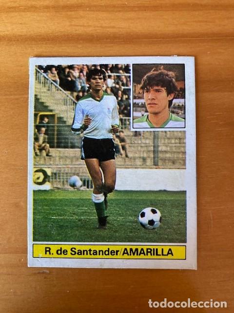 Cromos de F&uacute;tbol: AMARILLA RACING DE SANTANDER 81-82 ESTE BAJA RECUPERADO DIFICIL