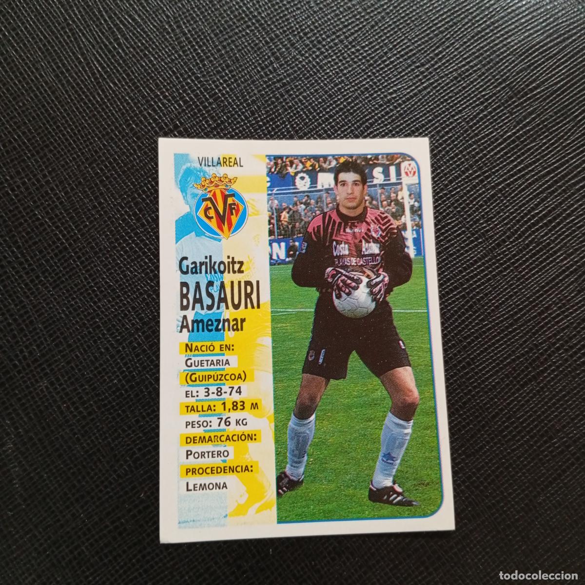Cromos de Futebol: 430 BASAURI VILLARREAL PANINI 1998 1999 FUTBOL 98 99 - - A115 PG442 ULTIMOS FICHAJE - VER TRASERA