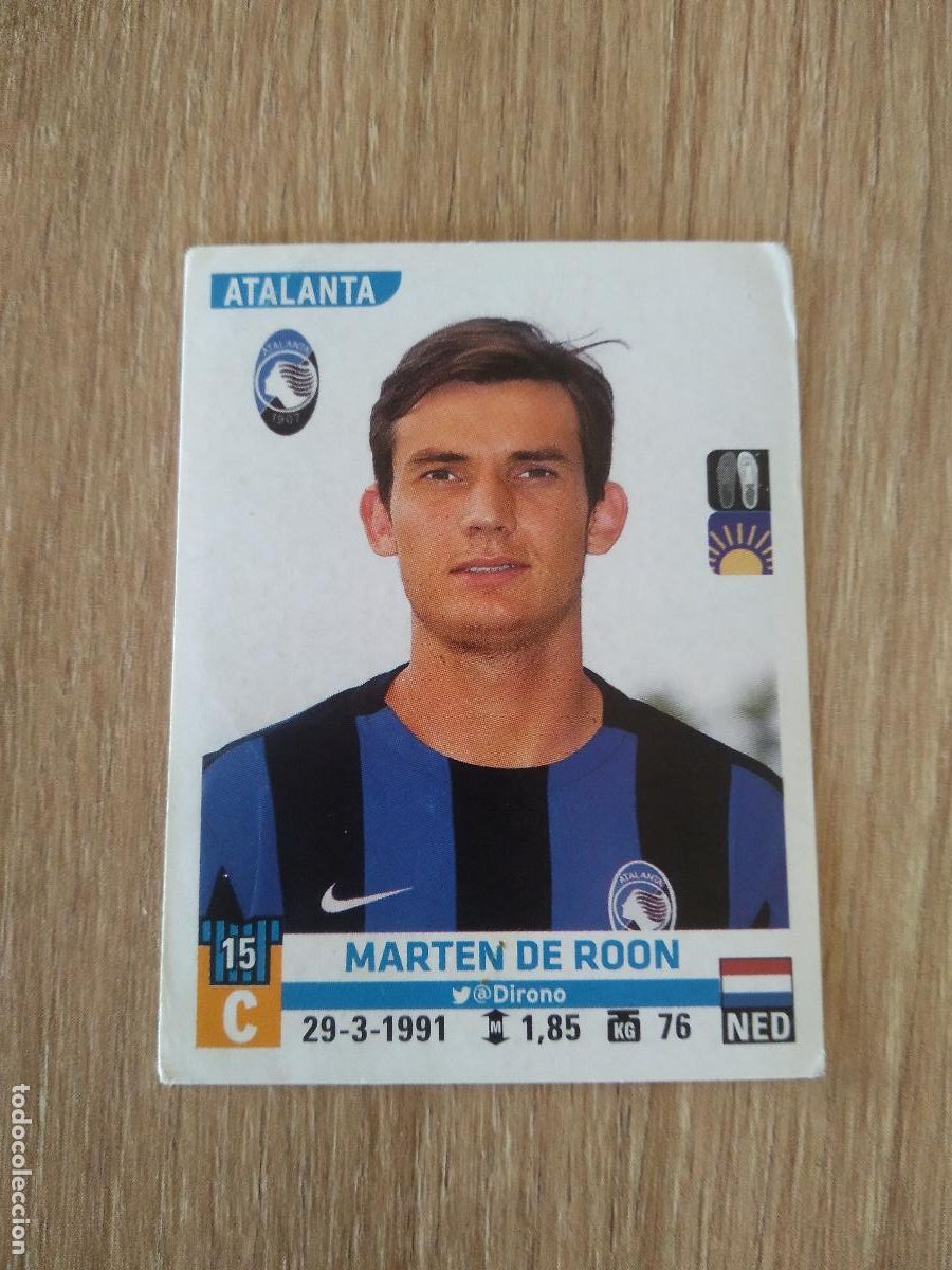 Cromos de f&uacute;tbol: 23 MARTEN DE ROON ATALANTA CROMO FUTBOL PANINI LIGA ITALIA 15-16 CALCIATORI 2015-2016 SERIE A