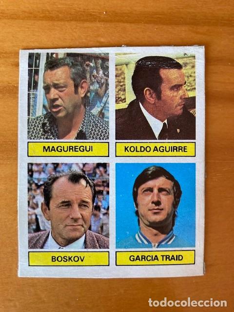 Football Stickers: MAGUREGUI-KOLDO AGUIRRE-BOSKOV-GARCIA TRAID 81-82 ESTE RECUPERADO DIFICIL