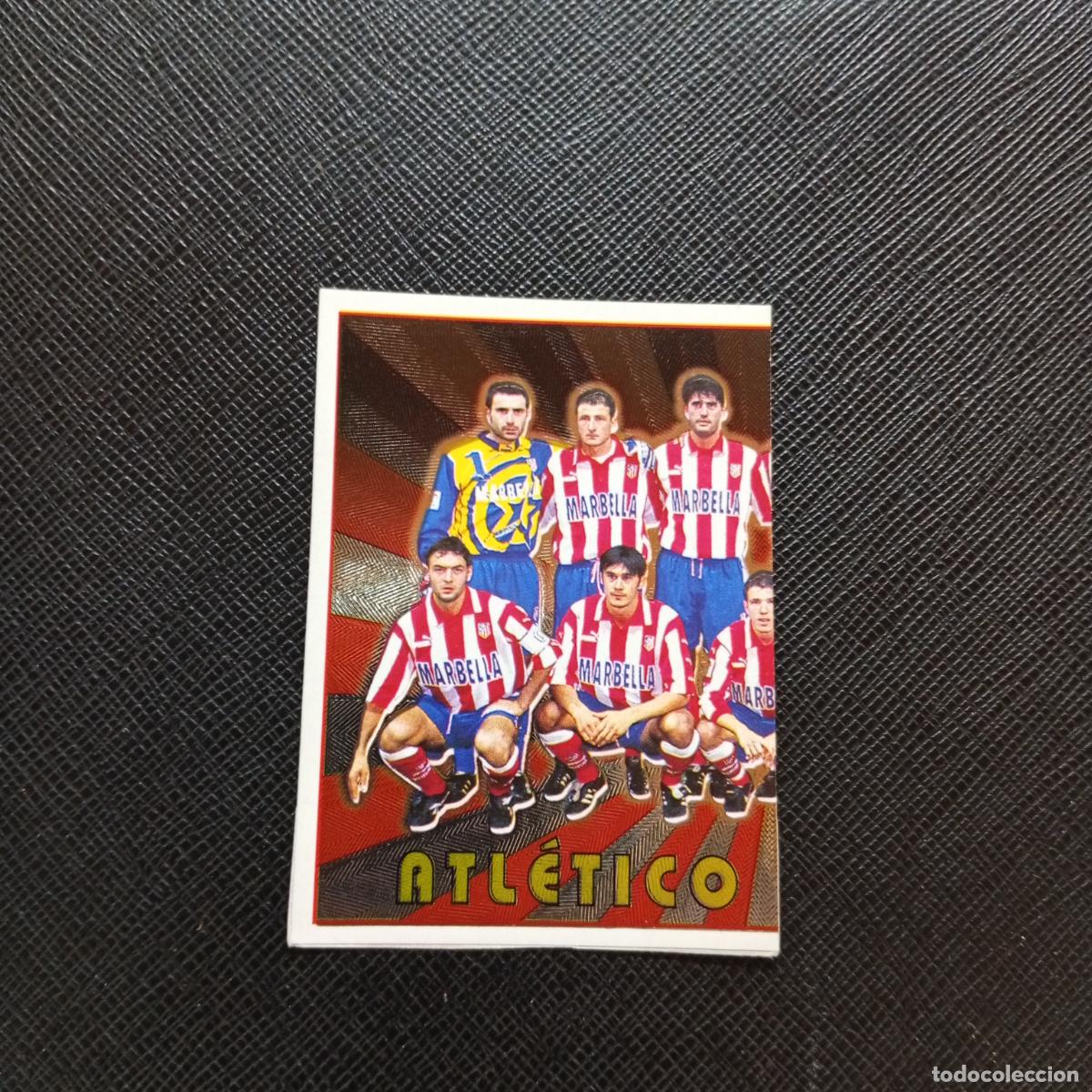 Football Stickers: 447 AT MADRID PLANTILLA PANINI 1998 1999 FUTBOL CROMO 98 99 - SIN PEGAR - A115 PG460 - VER TRASERA