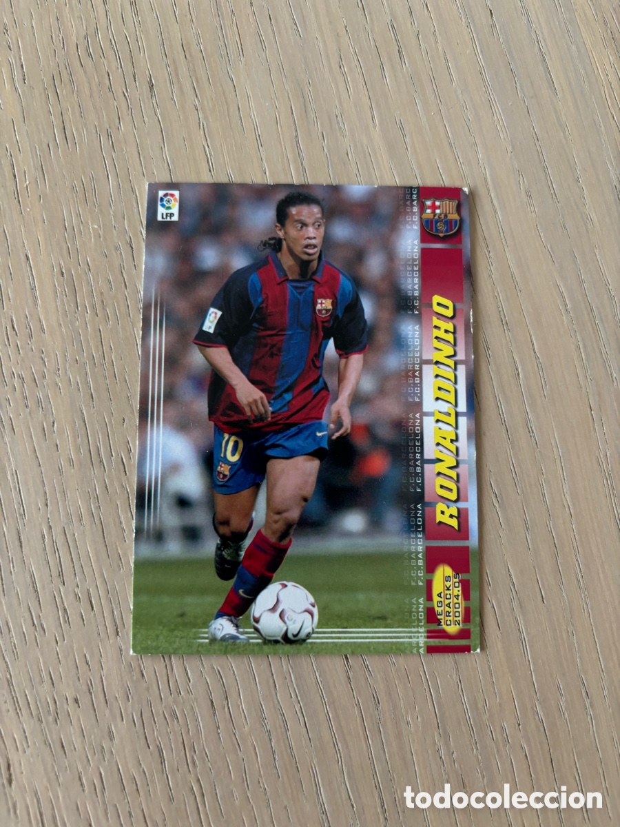 Cromos de F&uacute;tbol: Cromo Ronaldinho 68 2004-05 Megacracks Panini