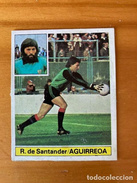 Cromos de F&uacute;tbol: AGUIRREOA RACING DE SANTANDER FICHAJE N&ordm; 14 81-82 ESTE RECUPERADO DIFICIL