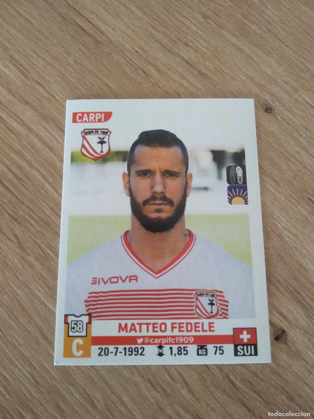 Cromos de F&uacute;tbol: 82 MATTEO FEDELE CARPI CROMO FUTBOL PANINI LIGA ITALIA 15-16 CALCIATORI 2015-2016 SERIE A