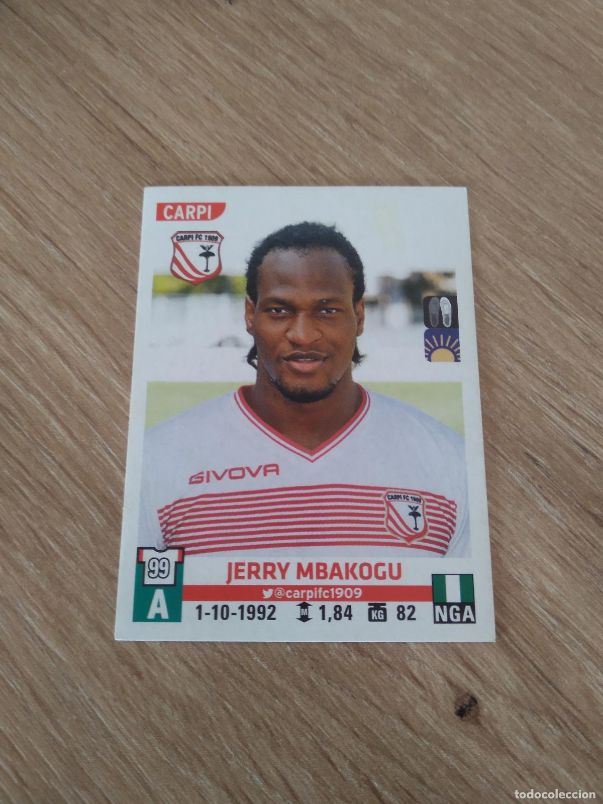 Fu&szlig;ball-Sticker: 89 JERRY MBAKOGU CARPI CROMO FUTBOL PANINI LIGA ITALIA 15-16 CALCIATORI 2015-2016 SERIE A