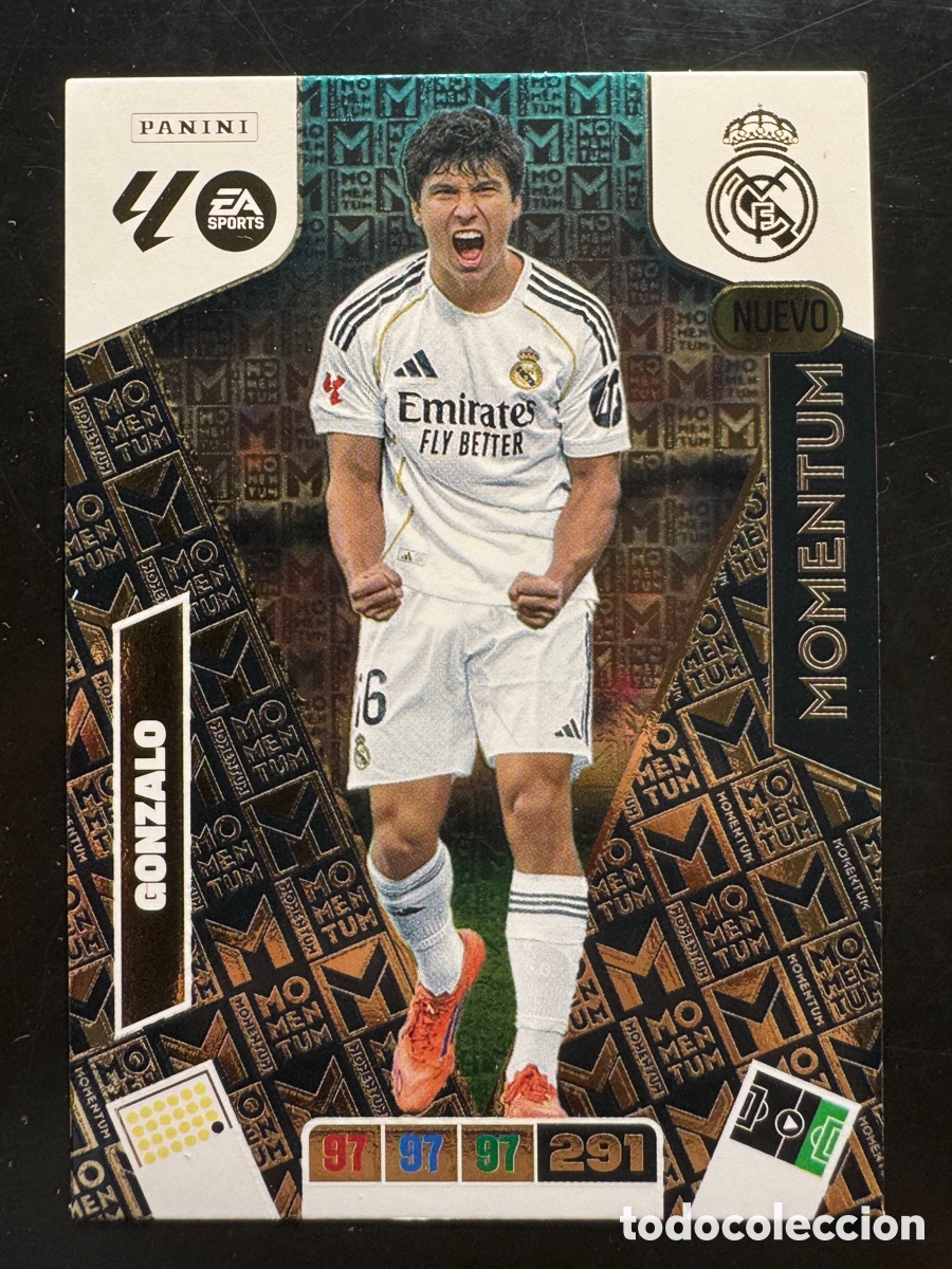 Fu&szlig;ball-Sticker: Gonzalo Nueva Momentum Real Madrid Adrenalyn 2025/26