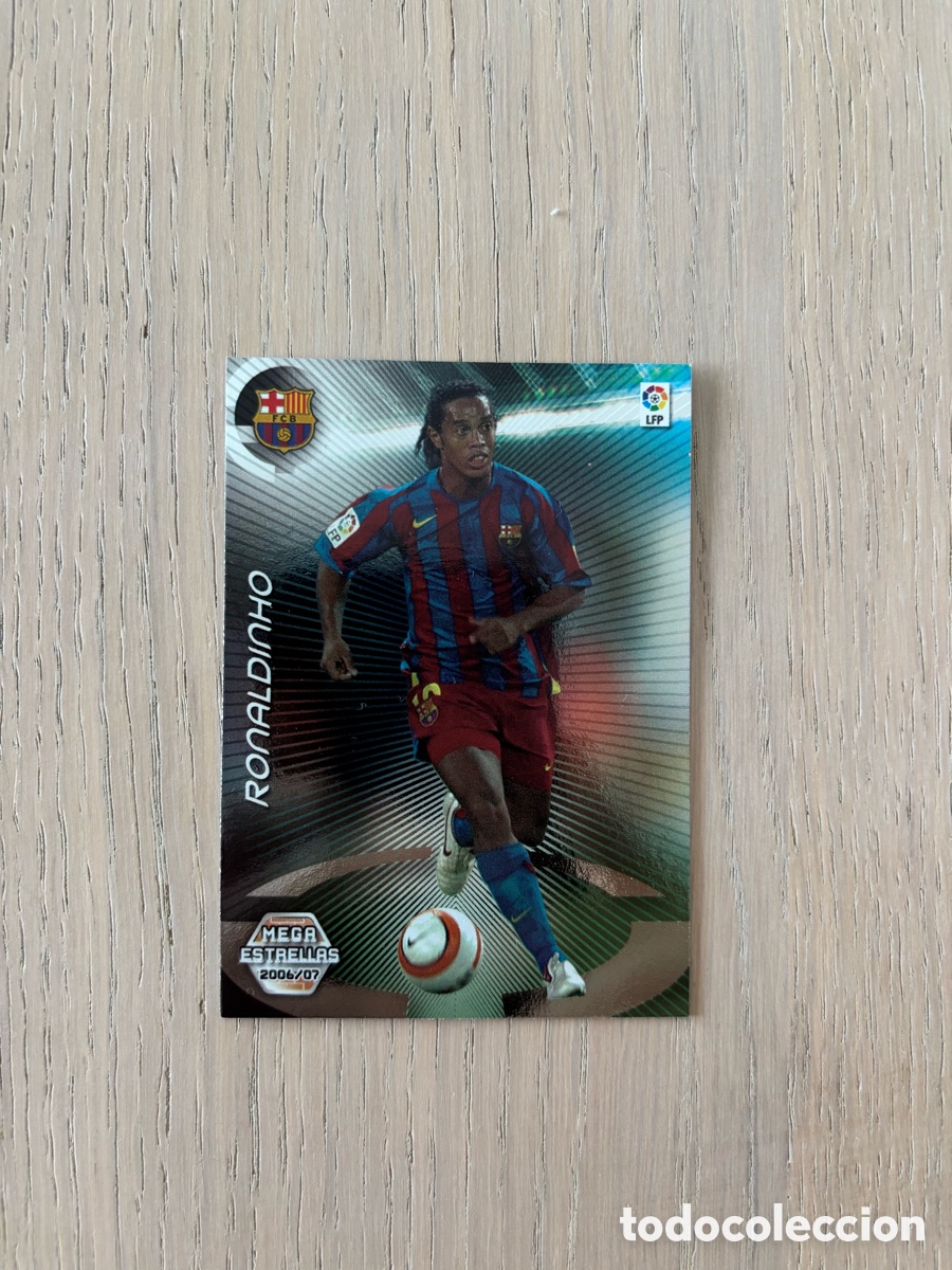 Cromos de F&uacute;tbol: Ronaldinho Mega Estrellas Barcelona 379 Megacracks Panini 2006-07