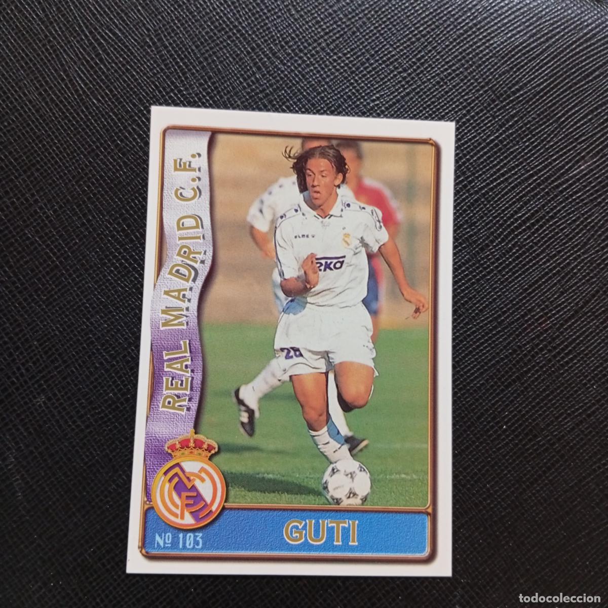 Figurine di Calcio: 103 GUTI REAL MADRID MUNDICROMO 1996 1997 CROMO FUTBOL LIGA 96 97 - A207 PG148