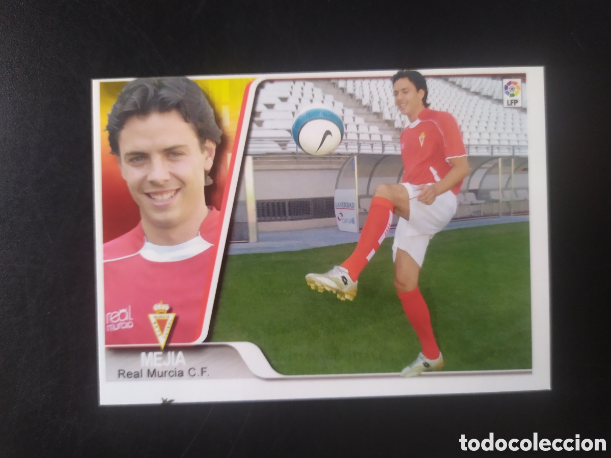 Figurine di Calcio: Mundicromo ediciones estadio 2007 2008 07 08 Mejia fichaje n&deg; 370 Murcia