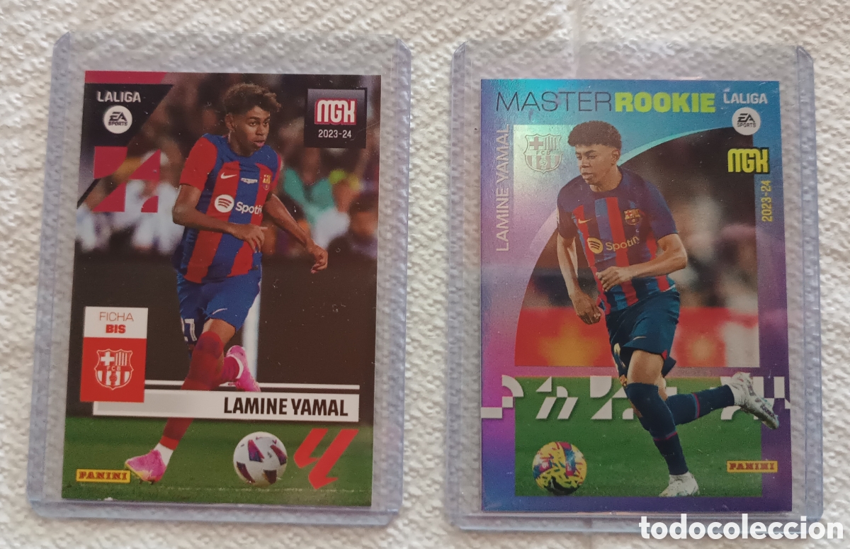 Cromos de F&uacute;tbol: Lote 2 cromos Lamine Yamal MGK 23-24