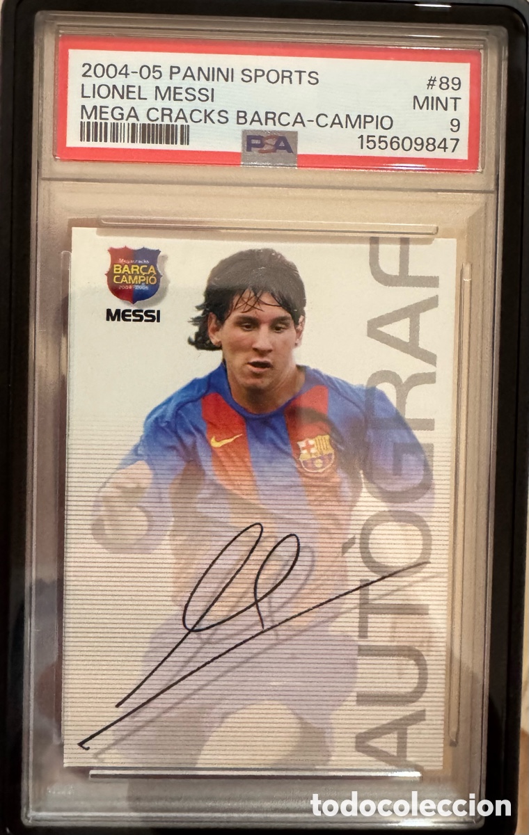 Cromos de F&uacute;tbol: Cromo Messi 2004-05 PSA 9
