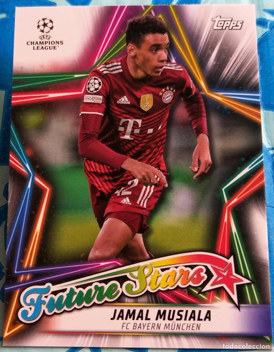 Cromos de F&uacute;tbol: Jamal Musiala Bayern Munich Topps Champions League Soccer Future Stars #FS-04