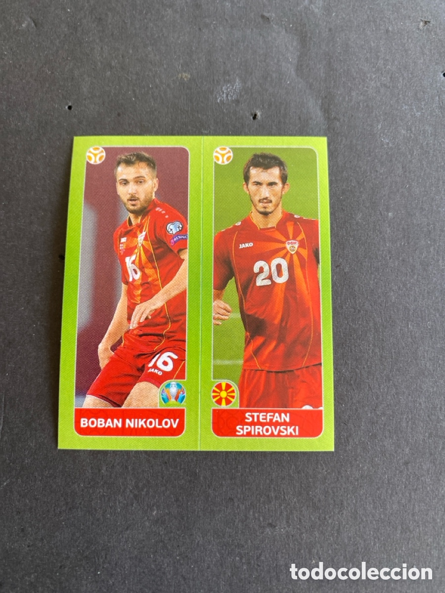 Cartes &agrave; collectionner de Football: Cromo Euro 2020 Macedonia N*314b-314a