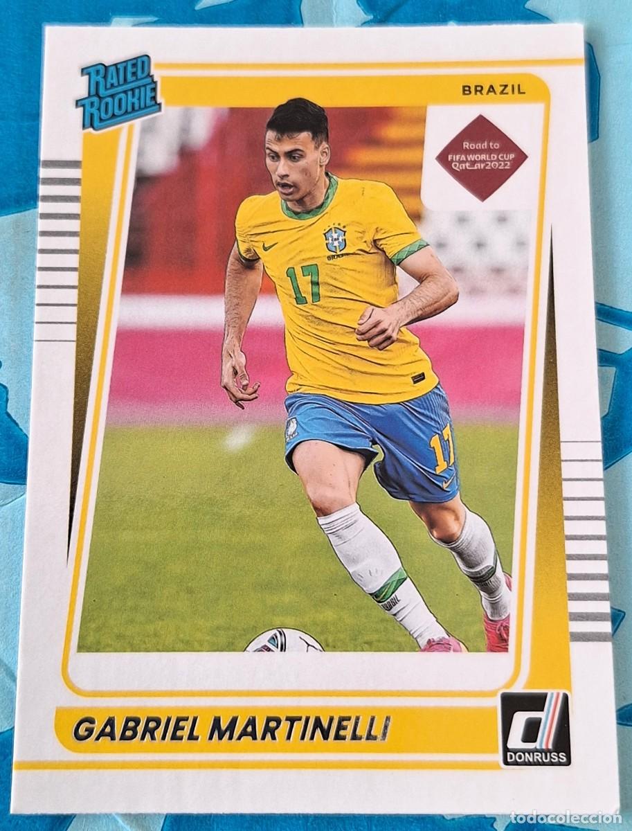Cartes &agrave; collectionner de Football: Gabriel Martinelli Brasil Panini Donruss Soccer Rated Rookie RC #182
