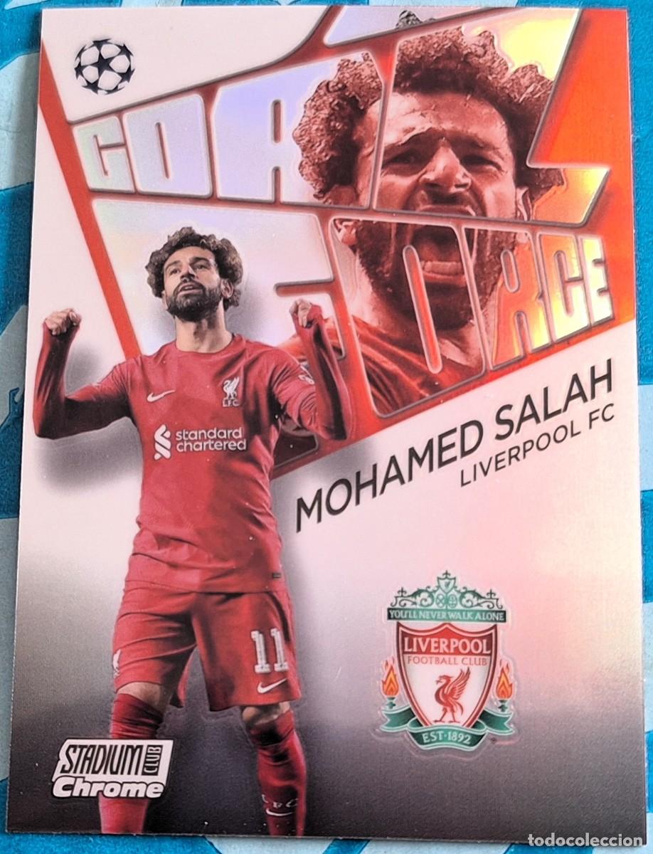 Cromos de Futebol: Mohamed Salah Liverpool Topps Stadium Club Chrome Soccer Goal Force #GF-MS