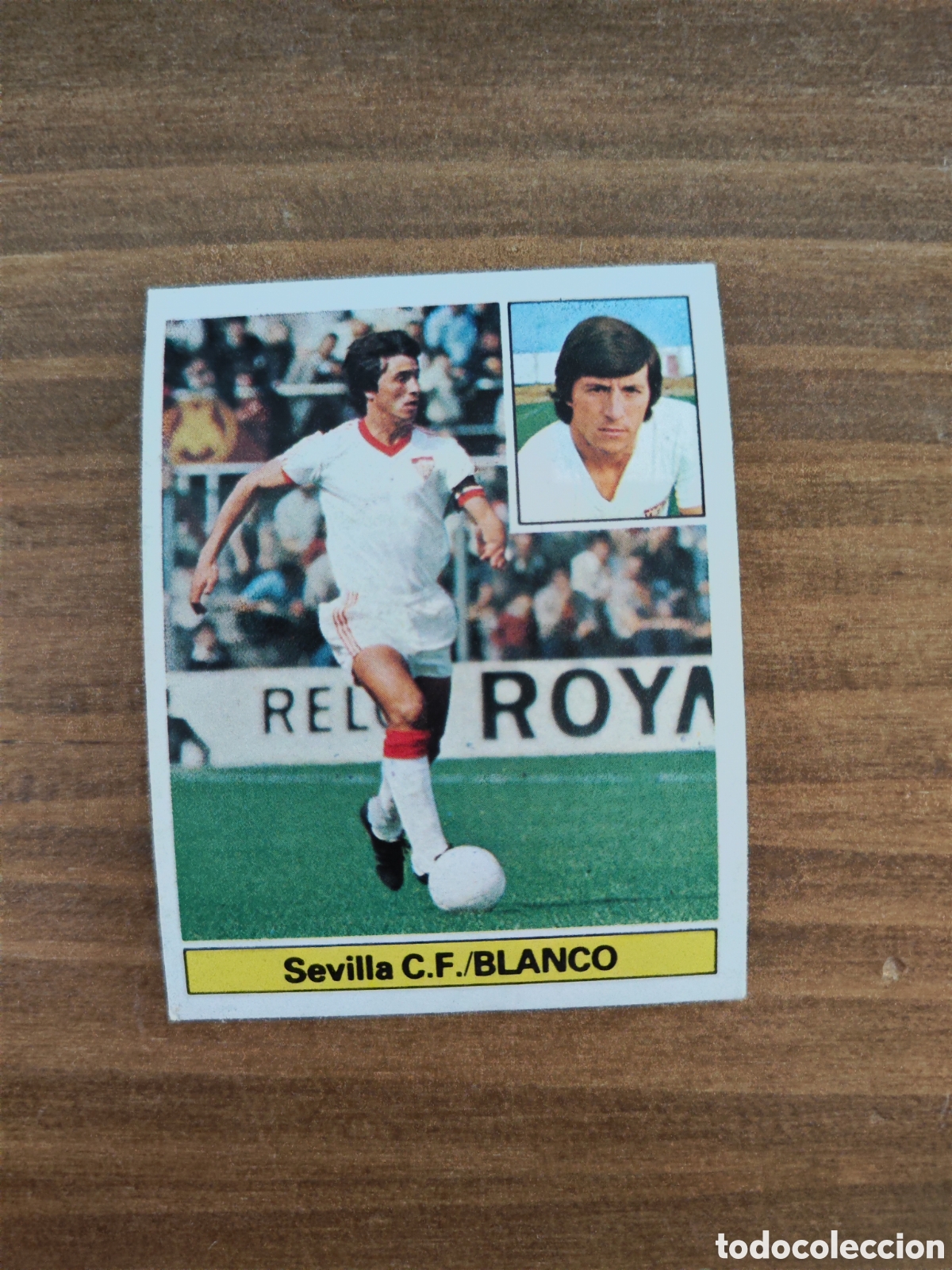 Cromos de F&uacute;tbol: Este 81 82 sin pegar Sevilla Blanco