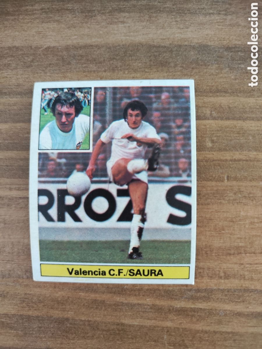 Cromos de F&uacute;tbol: Este 81 82 sin pegar Valencia Saura