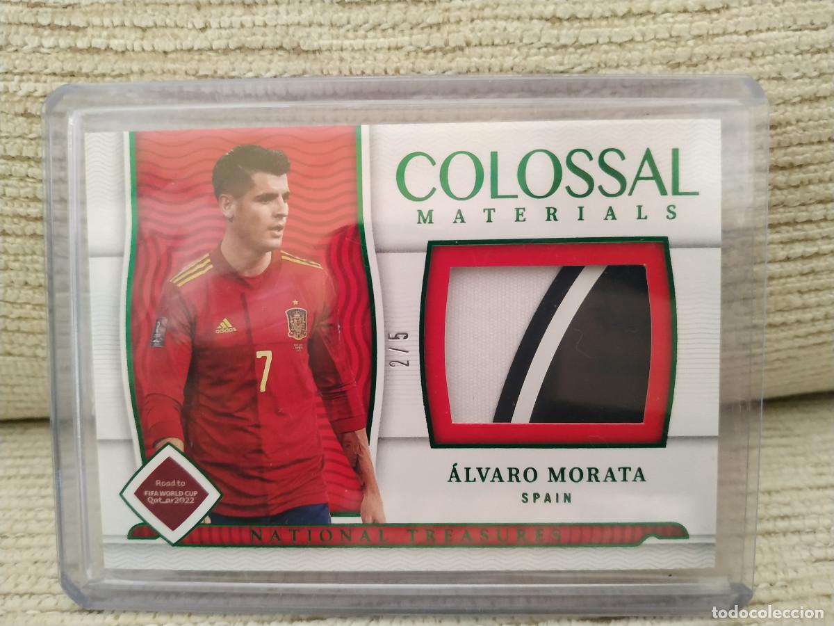 Cromos de F&uacute;tbol: &Aacute;lvaro Morata. Patch Player Worn. Espa&ntilde;a. National Treasures. /5