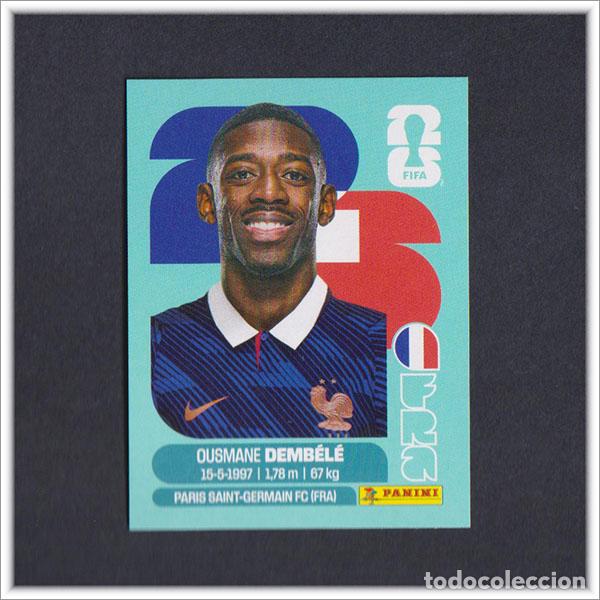 Cromos de F&uacute;tbol: FIFA WORLD CUP 2026 26 MUNDIAL PANINI DEMBELE FRA 15 FRANCIA COLECCI&Oacute;N LIGA ALBUM STICKER