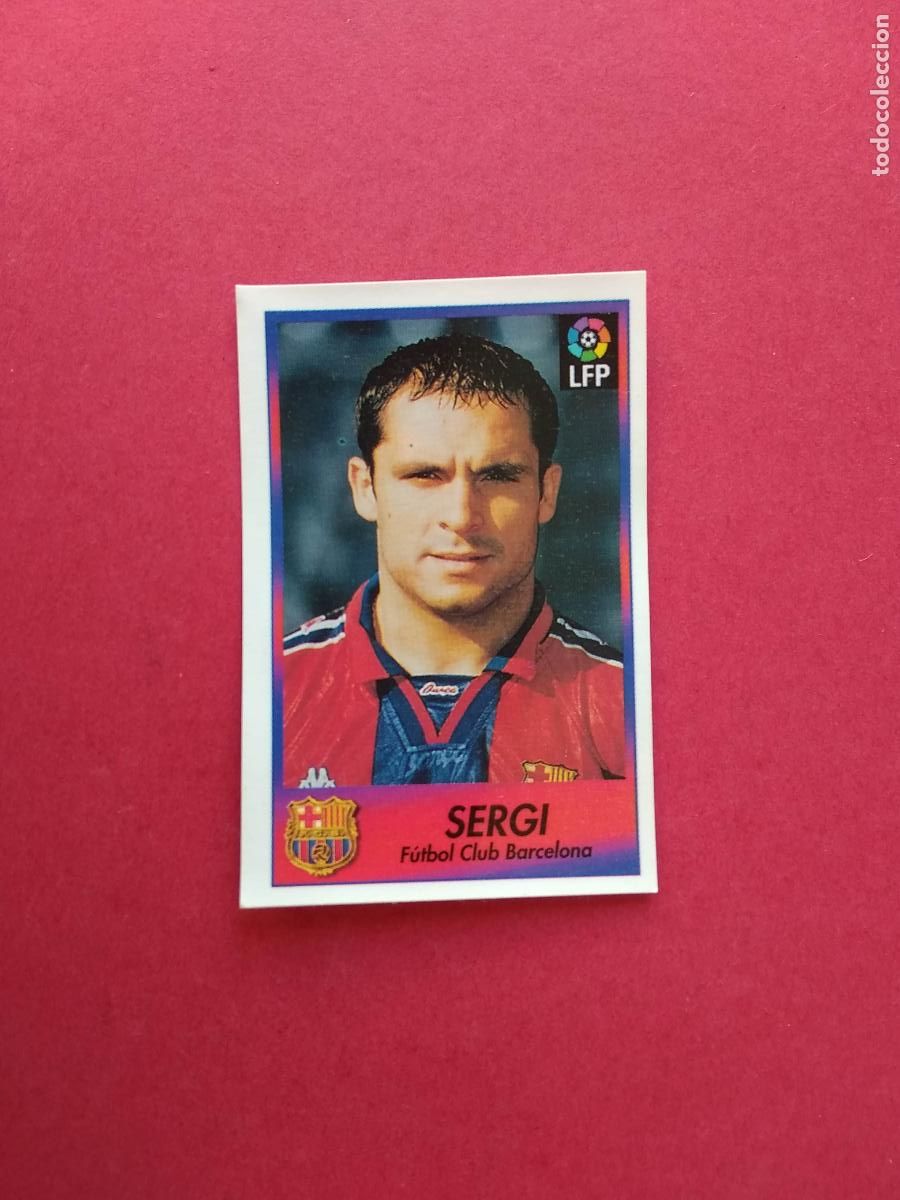 Cromos de F&uacute;tbol: CROMOS BOLLYCAO LIGA 96 97 1996 1997 CROMO NUNCA PEGADO BARCELONA N&ordm; 3 SERGI
