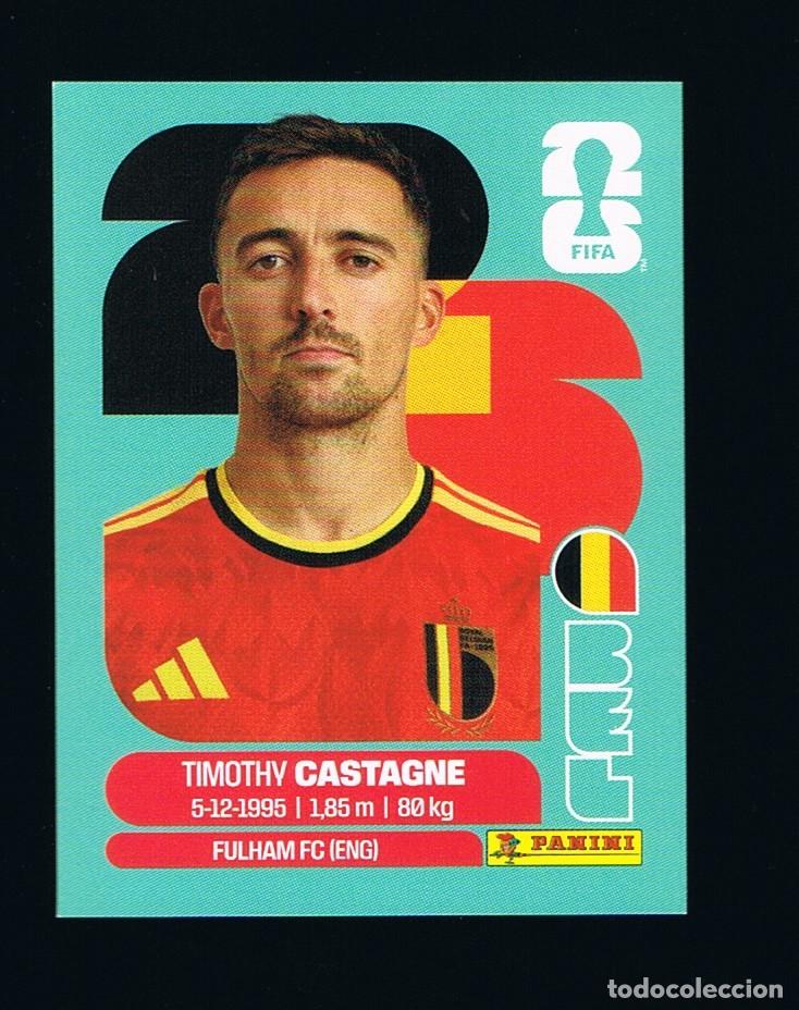 Cromos de F&uacute;tbol: STICKER FIFA WORLD CUP 2026 BELGICA N&ordm; 4 TIMOTHY CASTAGNE