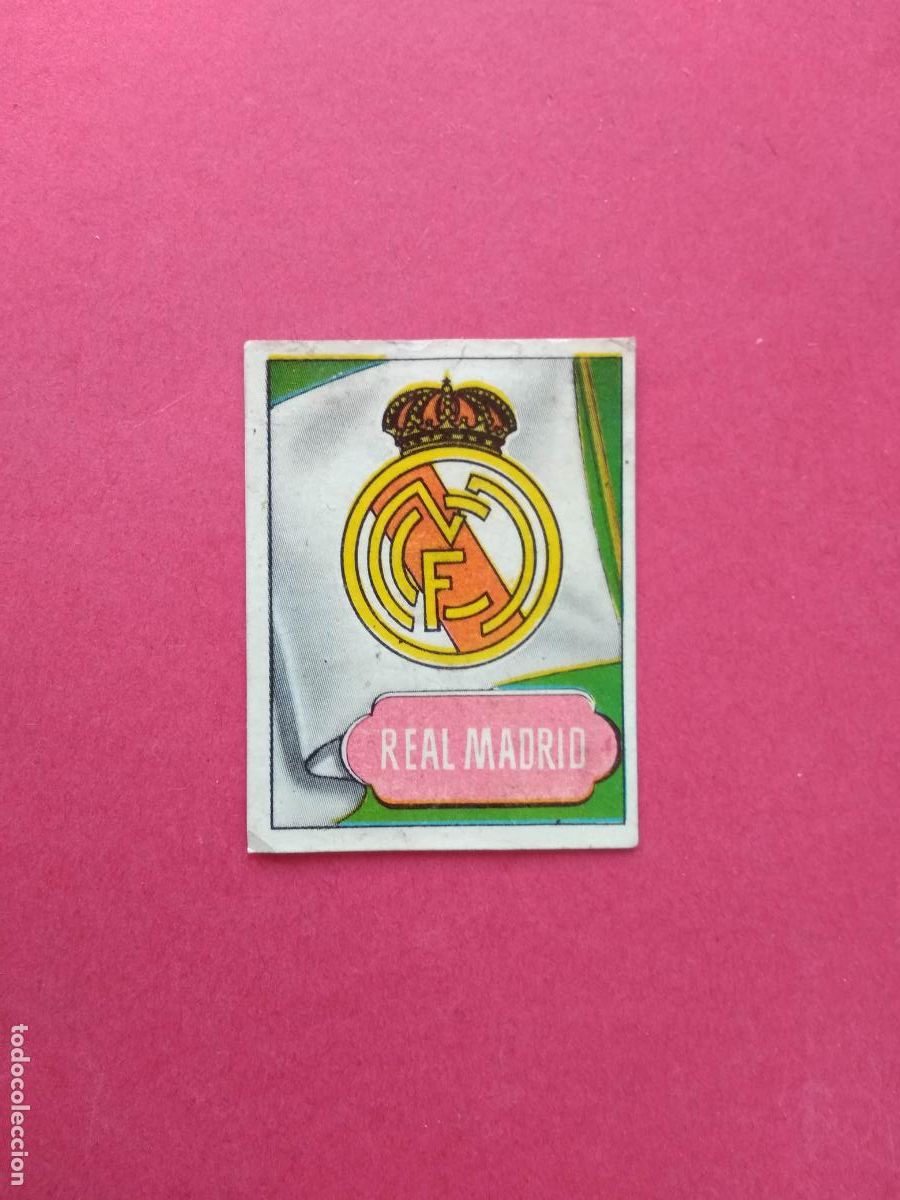 Figurine di Calcio: EDITORIAL BRUGUERA LIGA 52 53 1952 1953 CROMO NUNCA PEGADO ESCUDO REAL MADRID