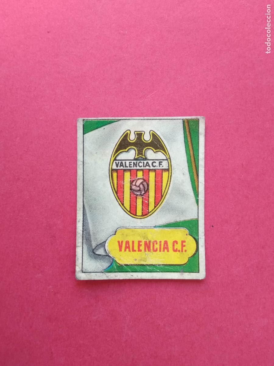 Figurine di Calcio: EDITORIAL BRUGUERA LIGA 52 53 1952 1953 CROMO NUNCA PEGADO ESCUDO VALENCIA