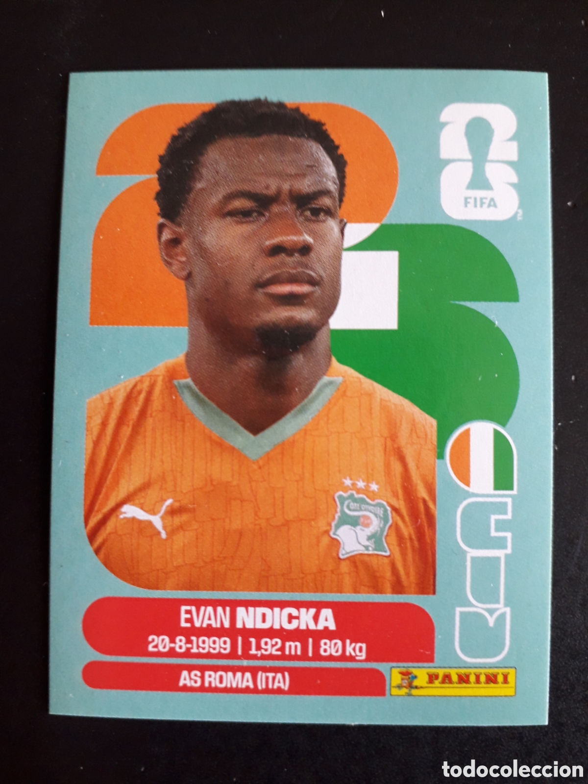 Figurine di Calcio: NDICKA COSTA DE MARFIL CIV 6 MUNDIAL F&Uacute;TBOL 2026 FIFA WORLD CUP PANINI SIN PEGAR PEDIDO M&Iacute;NIMO 3&euro;
