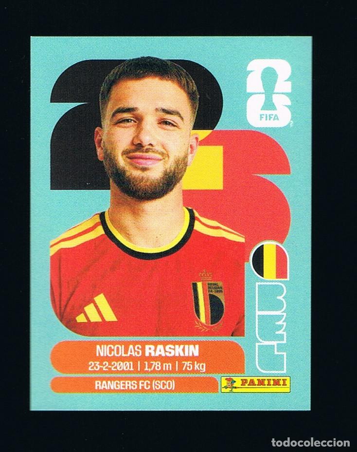 Figurine di Calcio: STICKER FIFA WORLD CUP 2026 BELGICA N&ordm; 11 NICOLAS RASKIN