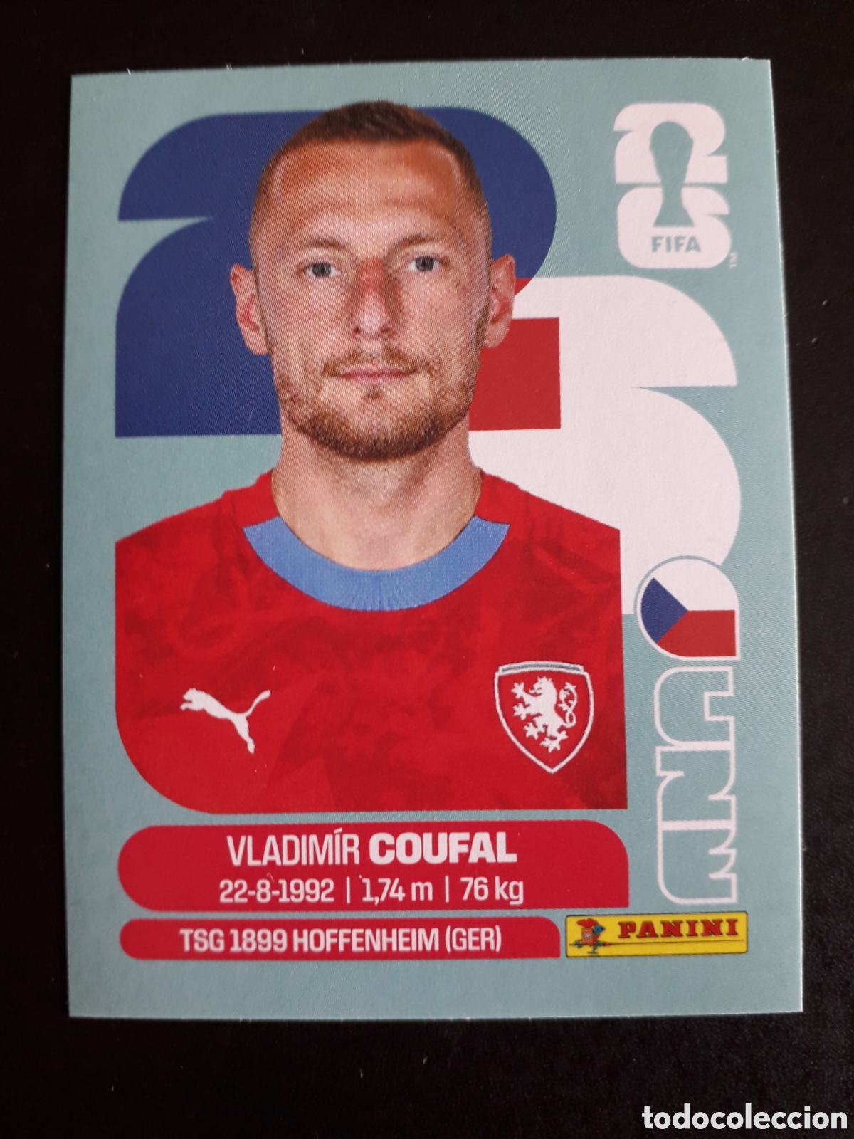 Fu&szlig;ball-Sticker: COUFAL REP CHECA/CHEQUIA CZE 5 MUNDIAL F&Uacute;TBOL 2026 FIFA WORLD CUP PANINI SIN PEGAR PEDIDO M&Iacute;NIMO 3&euro;.