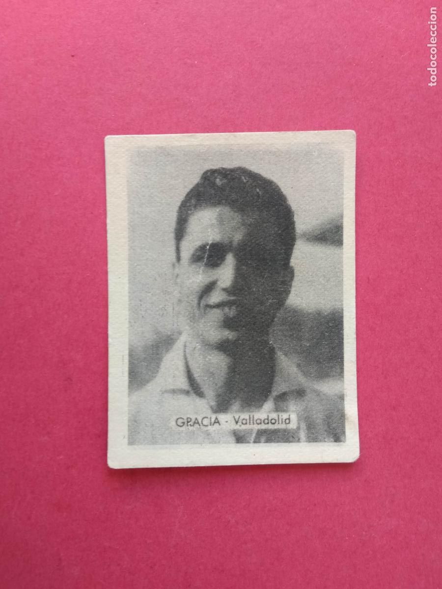 Fu&szlig;ball-Sticker: EDITORIAL RUIZ ROMERO LIGA 50 51 1950 1951 CROMO NUNCA PEGADO , GRACIA - VALLADOLID