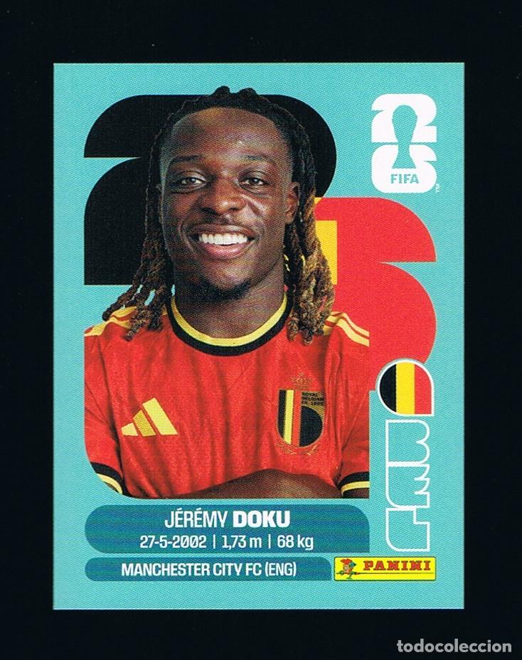 Fu&szlig;ball-Sticker: STICKER FIFA WORLD CUP 2026 BELGICA N&ordm; 16 J&Eacute;REMY DOKU