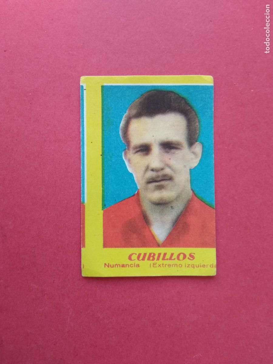 Fu&szlig;ball-Sticker: EDITORIAL BRUGUERA 50 51 1950 1951 CROMO NUNCA PEGADO , CUBILLOS , NUMANCIA