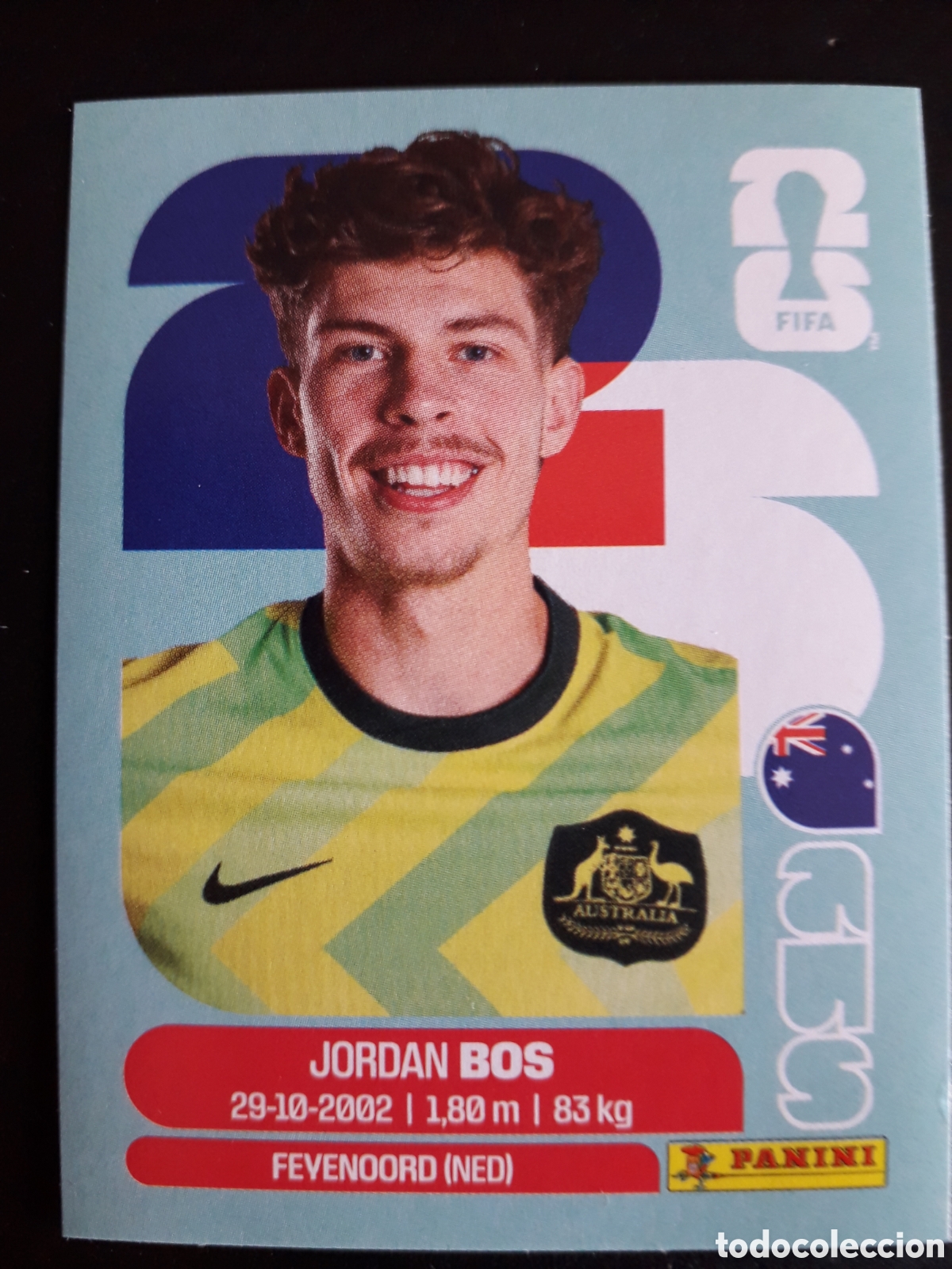 Fu&szlig;ball-Sticker: BOS AUSTRALIA AUS 6 MUNDIAL F&Uacute;TBOL 2026 FIFA WORLD CUP PANINI SIN PEGAR PEDIDO M&Iacute;NIMO 3&euro;