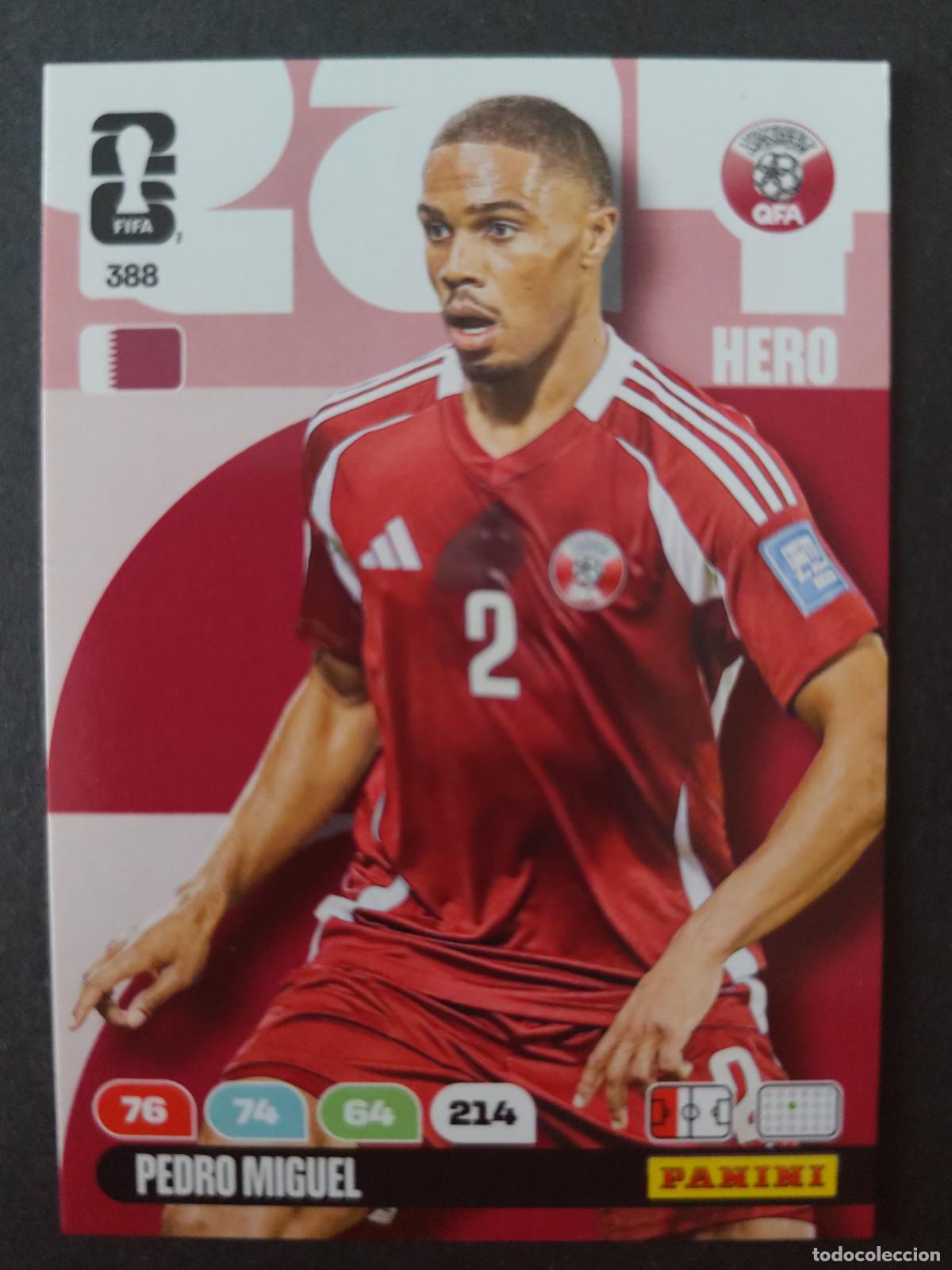 Fu&szlig;ball-Sticker: 388 PEDRO MIGUEL QATAR CATAR ADRENALYN MUNDIAL FIFA WORLD CUP 2026 PANINI