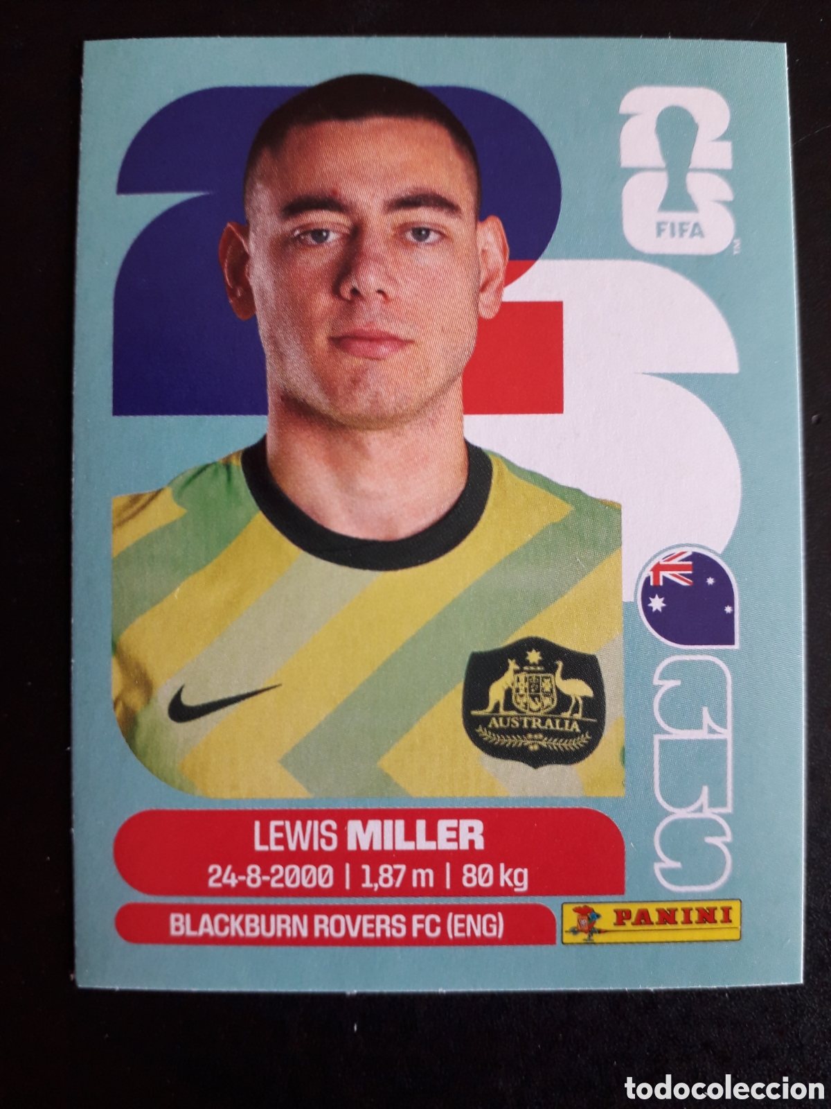 Figurine di Calcio: MILLER AUSTRALIA AUS 9 MUNDIAL F&Uacute;TBOL 2026 FIFA WORLD CUP PANINI SIN PEGAR PEDIDO M&Iacute;NIMO 3&euro;