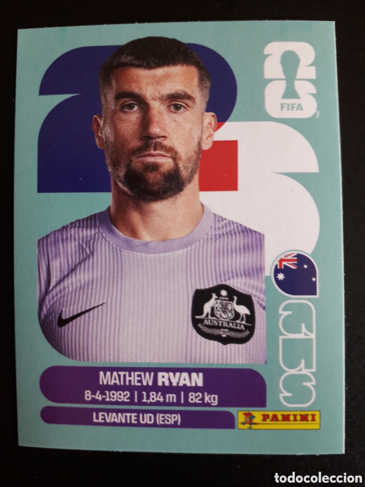 Cartes &agrave; collectionner de Football: RYAN AUSTRALIA AUS 2 MUNDIAL F&Uacute;TBOL 2026 FIFA WORLD CUP PANINI SIN PEGAR PEDIDO M&Iacute;NIMO 3&euro;