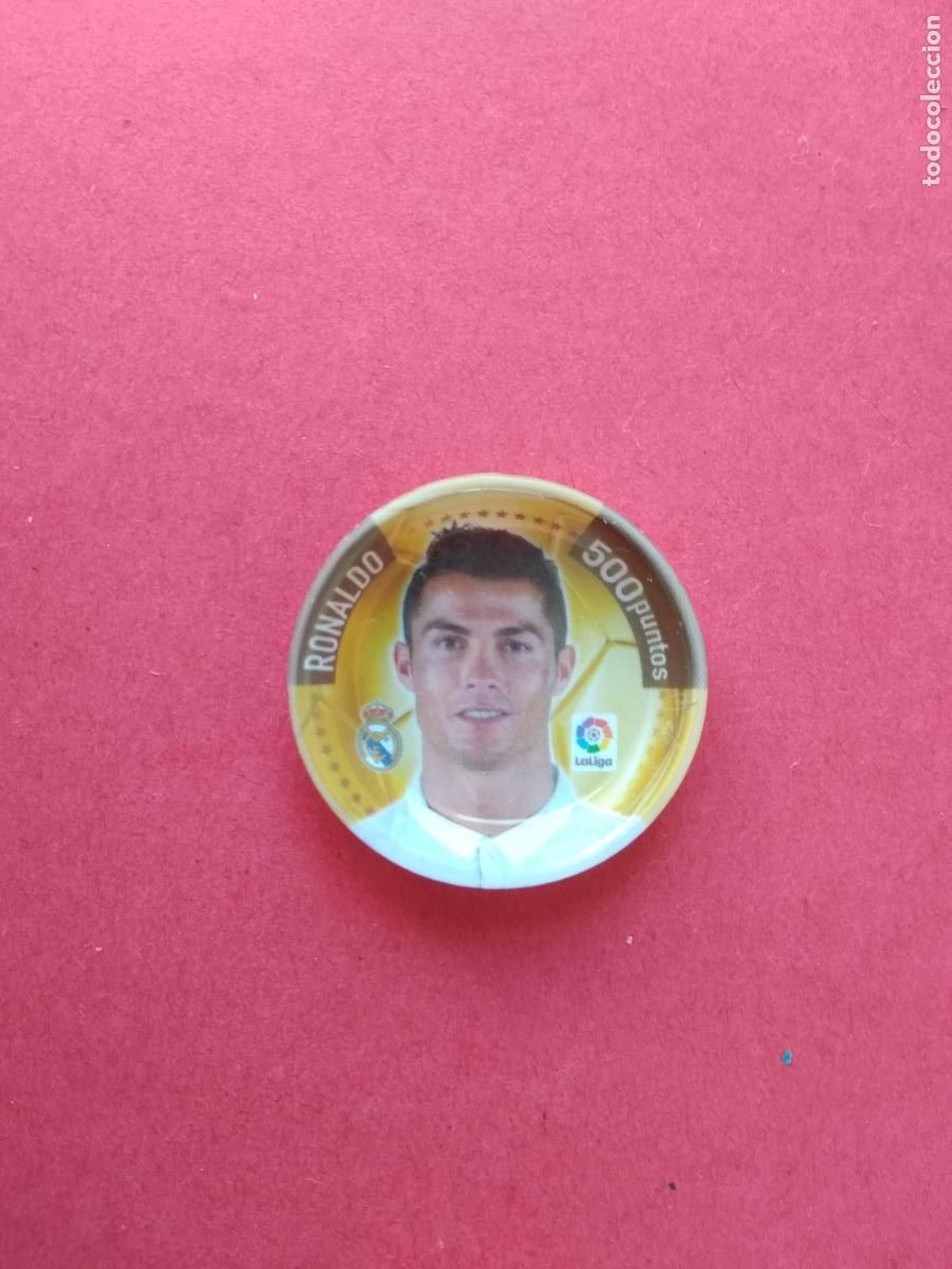 Cartes &agrave; collectionner de Football: GREFUCHAPAS GREFUSA FUTBOL LIGA 17 18 2017 2018 REAL MADRID CRISTIANO RONALDO 500 PUNTOS