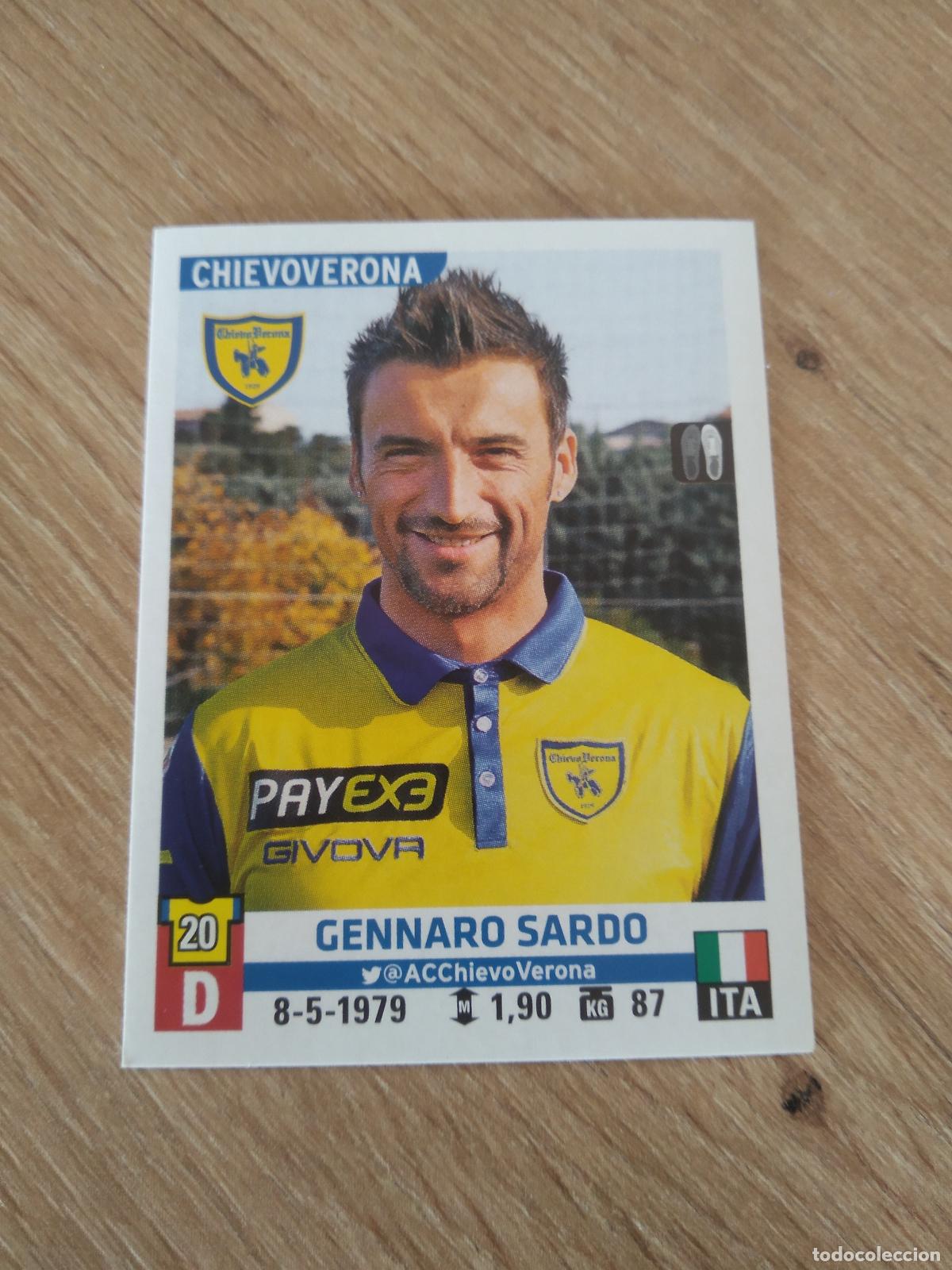 Cartes &agrave; collectionner de Football: 105 GENNARO SARDO CHIEVOVERONA CROMO FUTBOL PANINI LIGA ITALIA 15-16 CALCIATORI 2015-2016 SERIE A