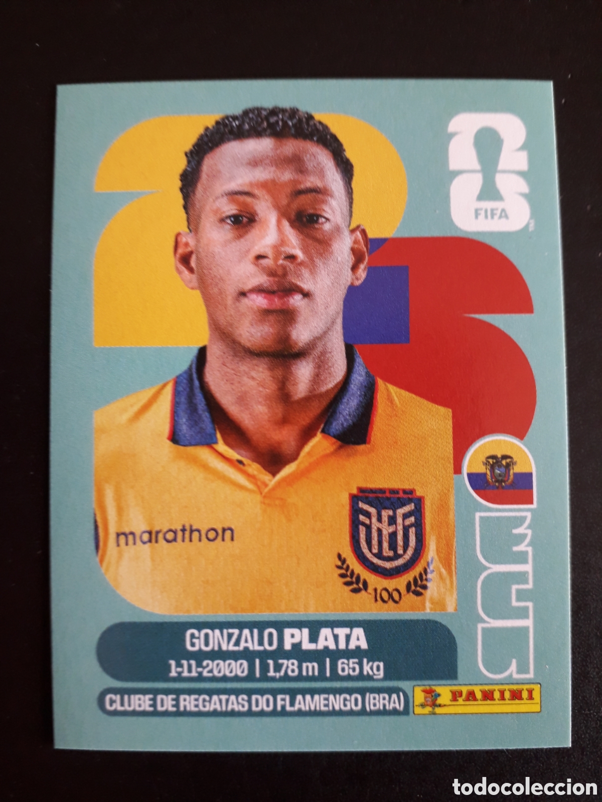 Cromos de F&uacute;tbol: PLATA ECUADOR ECU 16 MUNDIAL F&Uacute;TBOL 2026 FIFA WORLD CUP PANINI SIN PEGAR PEDIDO M&Iacute;NIMO 3&euro;.