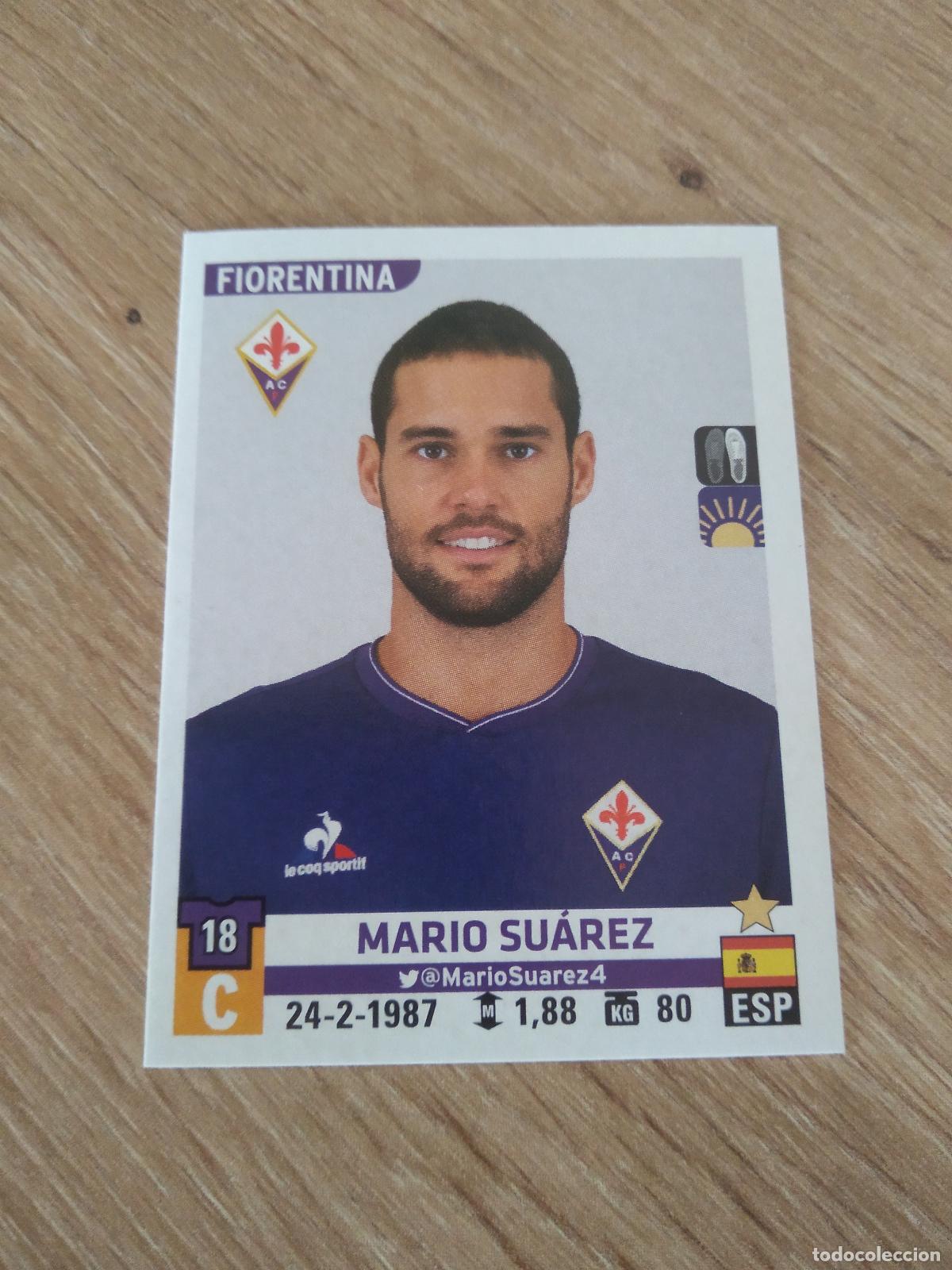 Cromos de F&uacute;tbol: 166 MARIO SUAREZ FIORENTINA CROMO FUTBOL PANINI LIGA ITALIA 15-16 CALCIATORI 2015-2016 SERIE A