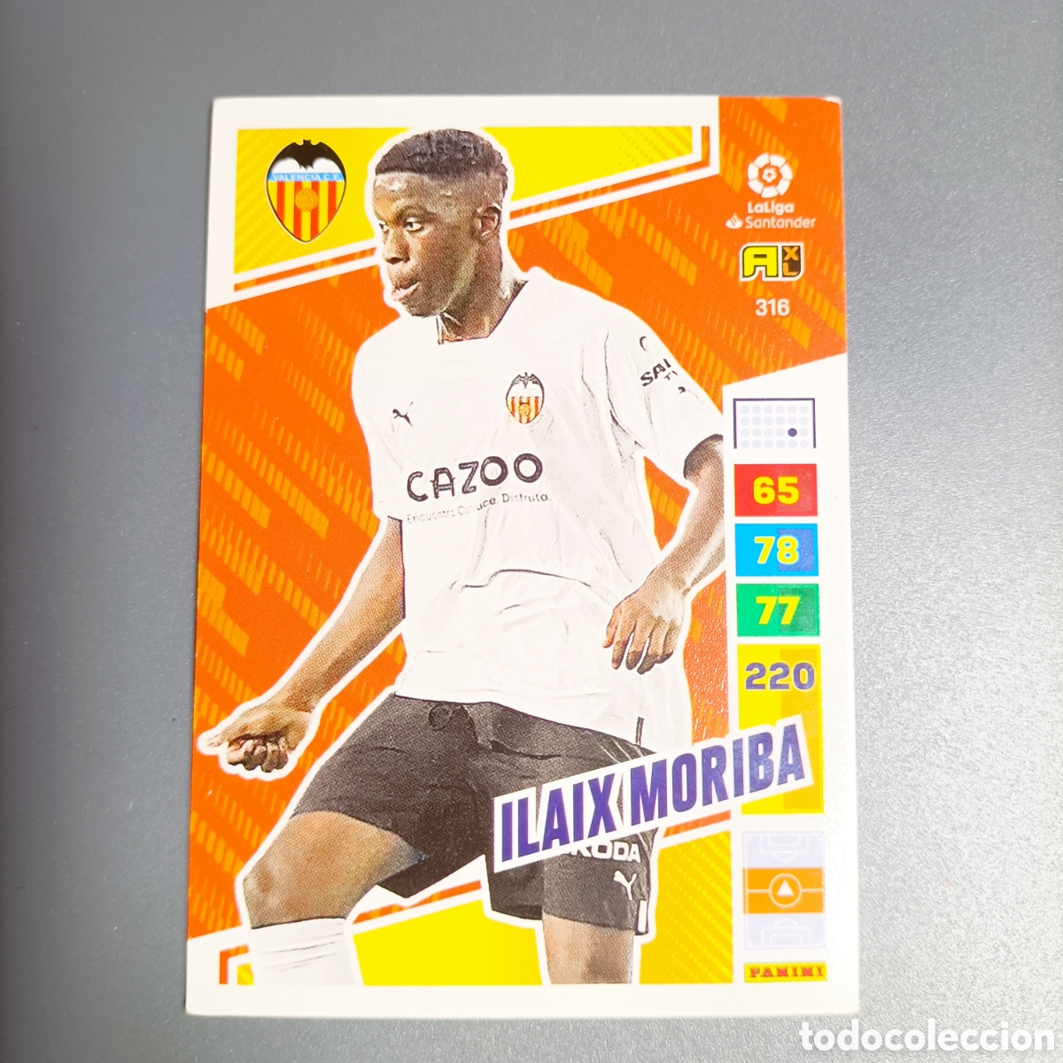 Fu&szlig;ball-Sticker: ADRENALYN. LIGA 2022-2023 (VALENCIA) №316 ILAIX MORIBA