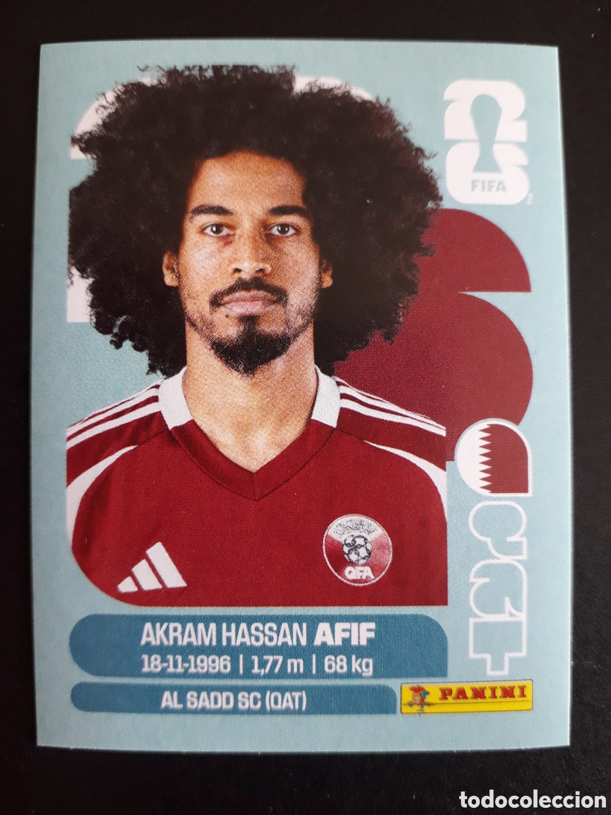 Figurine di Calcio: AFIF QATAR QAT 18 MUNDIAL F&Uacute;TBOL 2026 FIFA WORLD CUP PANINI SIN PEGAR PEDIDO M&Iacute;NIMO 3&euro;.