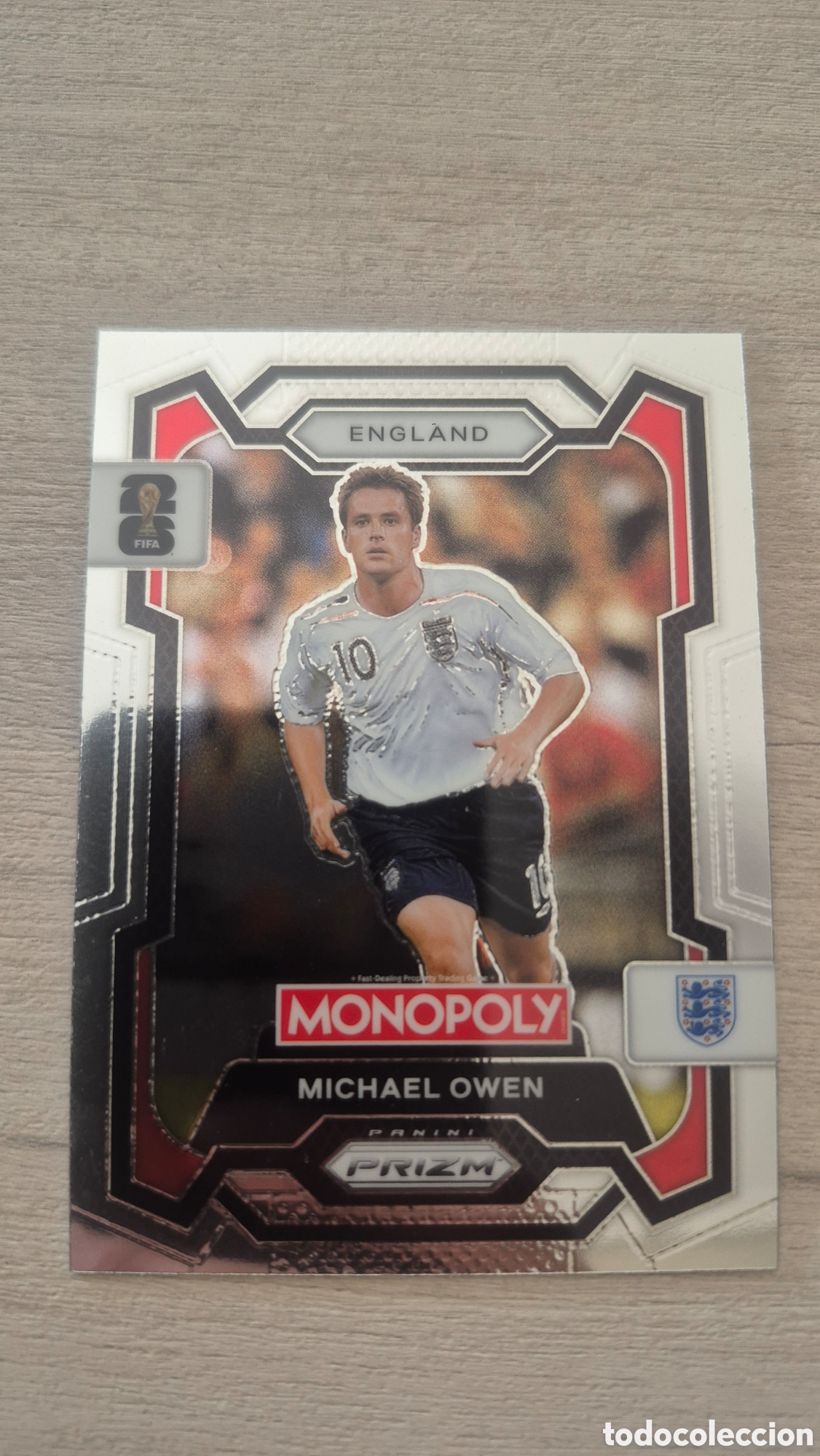 Cromos de F&uacute;tbol: Michael Owen Panini Monopoly Prizm FIFA World Cup 2026