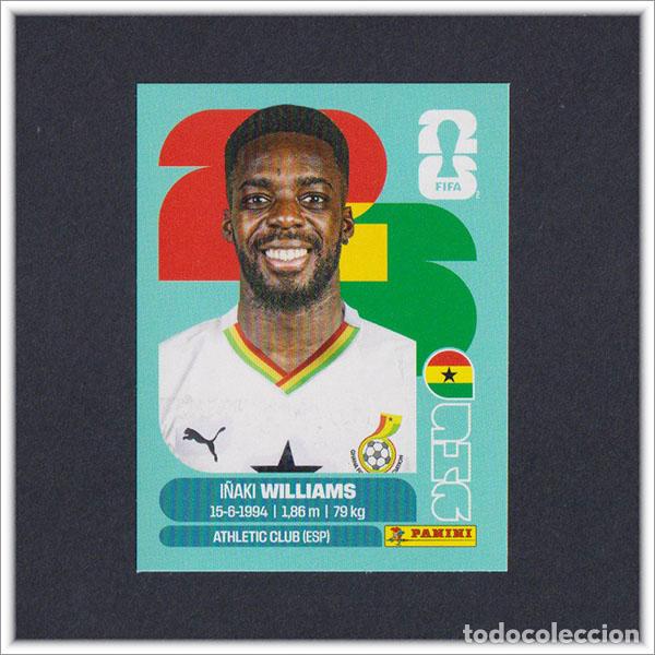 Cromos de F&uacute;tbol: FIFA WORLD CUP 2026 26 MUNDIAL PANINI I&Ntilde;AKI WILLIAMS GHA 15 GHANA COLECCI&Oacute;N LIGA ALBUM STICKER
