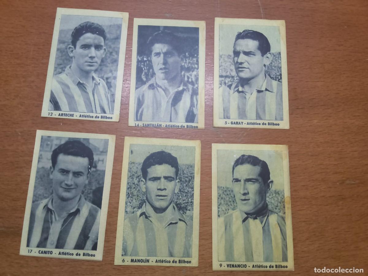Cromos de F&uacute;tbol: LOTE 6 CROMOS RUIZ ROMERO 52-53 ATHLETIC